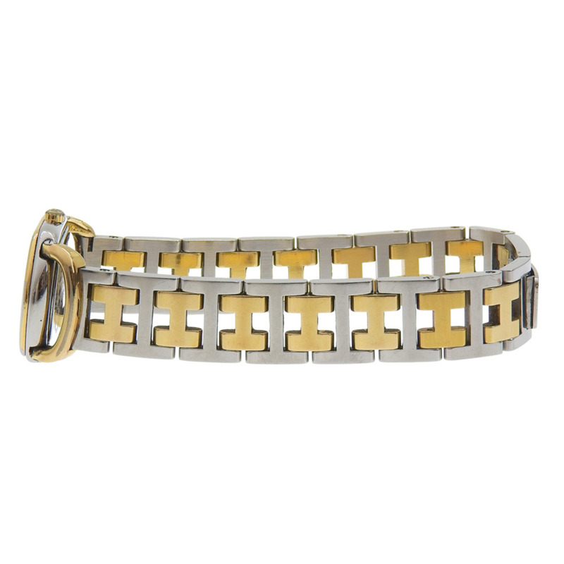 愛馬仕 Rally 腕錶 RA1.240,不鏽鋼錶殼,鍍金石英機芯,指針式顯示,女士錶盤-3