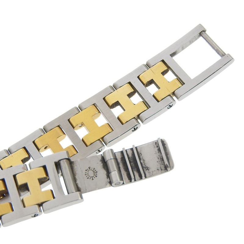 愛馬仕 Rally 腕錶 RA1.240,不鏽鋼錶殼,鍍金石英機芯,指針式顯示,女士錶盤-7