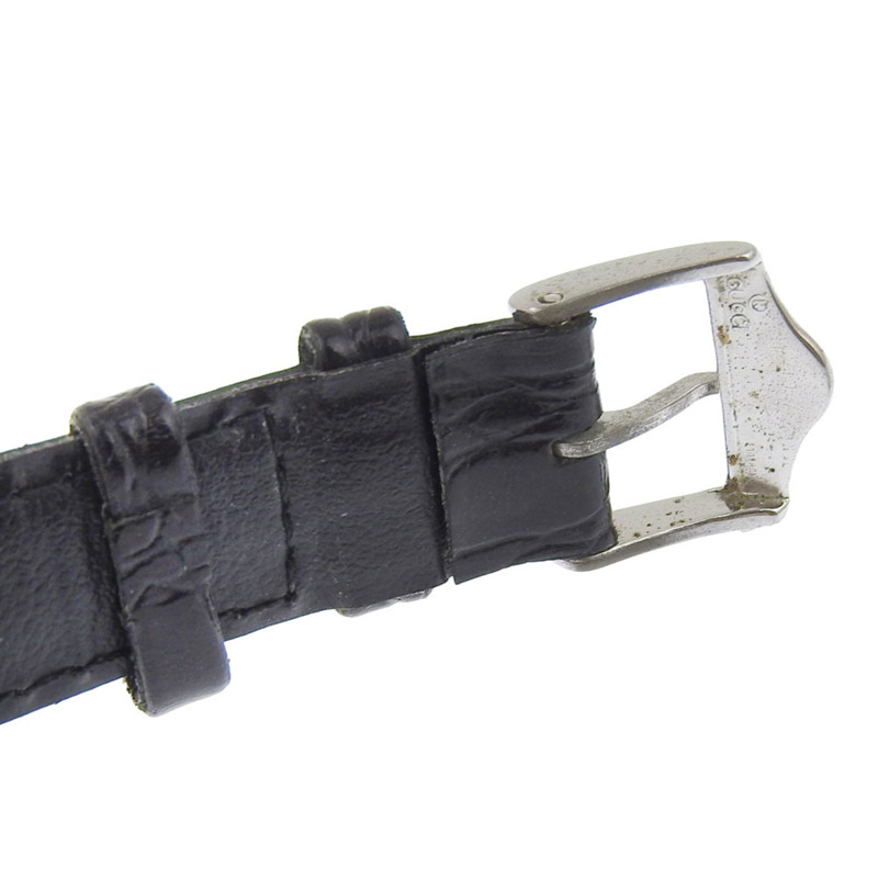 Gucci 5500M 女士不鏽鋼石英模擬腕錶，黑色錶盤-6