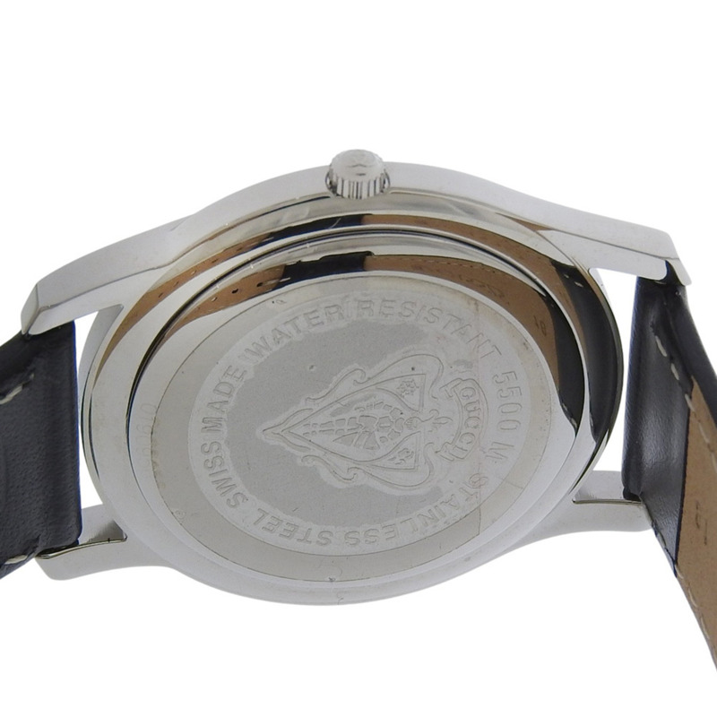 Gucci G-Class 男士腕錶,5500公尺防水,不鏽鋼和皮革錶殼,石英機芯,指針式顯示,黑色錶盤-5