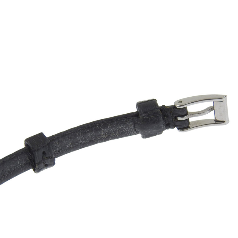 Gucci 3900L 女士腕錶,不鏽鋼和皮革錶殼,石英機芯,指針式顯示,黑色錶盤-6