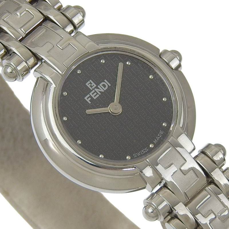 Fendi Olologi 女士腕錶,750L 不鏽鋼錶殼,石英機芯,指針式顯示,黑色錶盤-2
