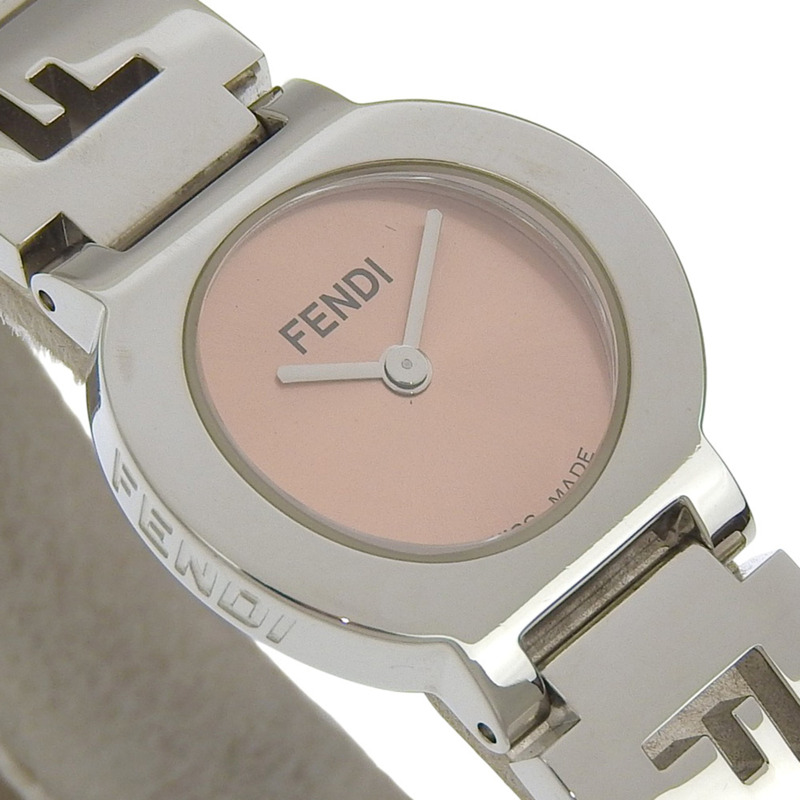 Fendi Olologi 女士腕錶,3050L 不鏽鋼錶殼,石英機芯,指針式顯示,橘色錶盤-2