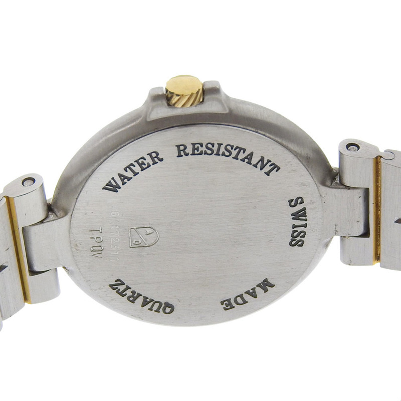 登喜路女士不鏽鋼石英模擬腕錶,金色錶盤-6