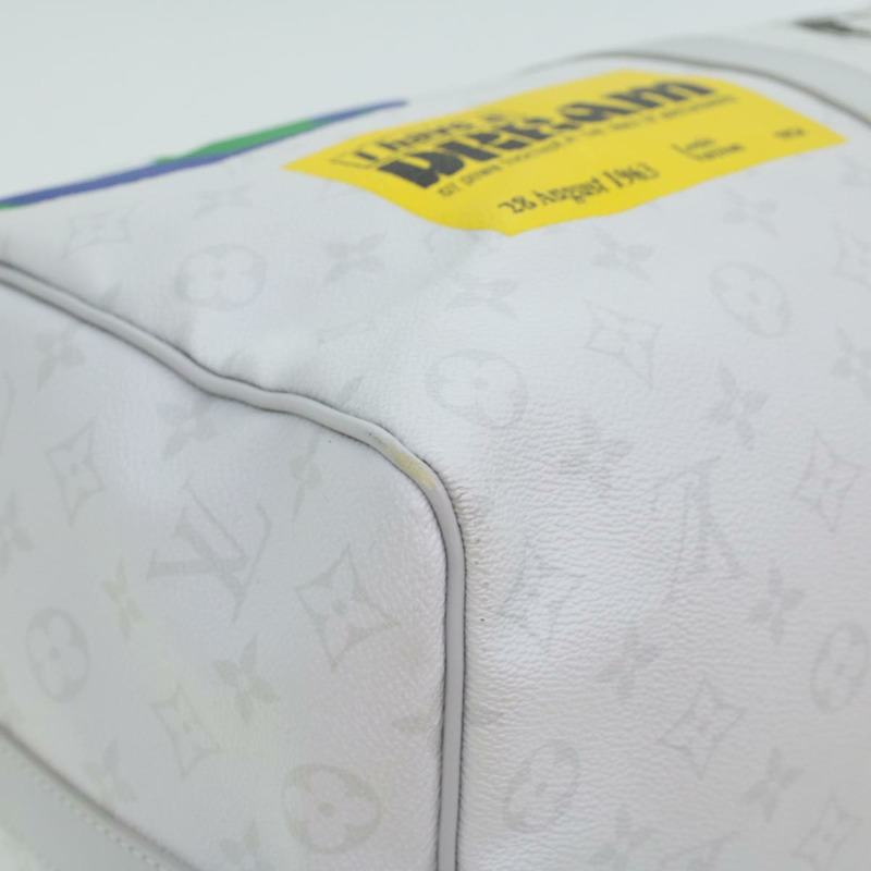【日本直送】路易威登 Monogram Keepall Bandouliere 50 波士頓包 白色 M44643 LV 37882SAM-17