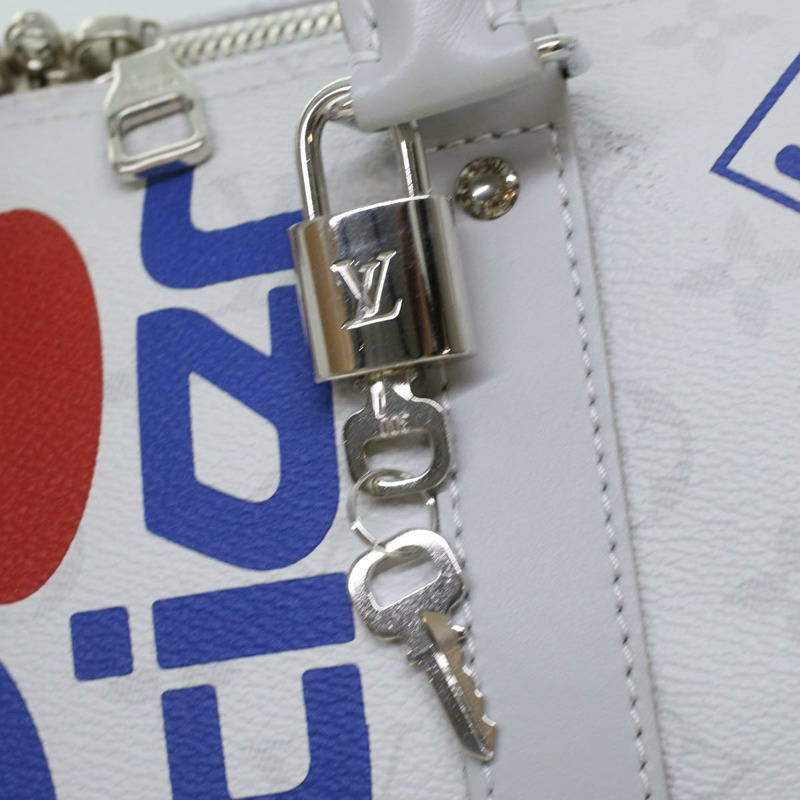【日本直送】路易威登 Monogram Keepall Bandouliere 50 波士頓包 白色 M44643 LV 37882SAM-18