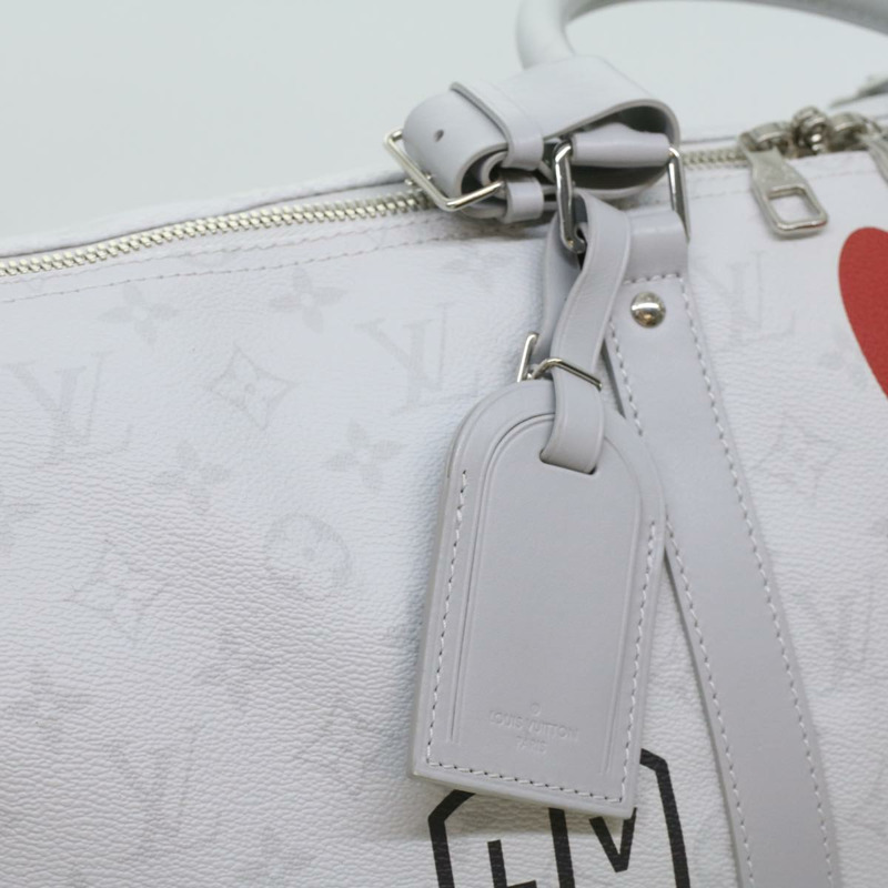 【日本直送】路易威登 Monogram Keepall Bandouliere 50 波士頓包 白色 M44643 LV 37882SAM-19