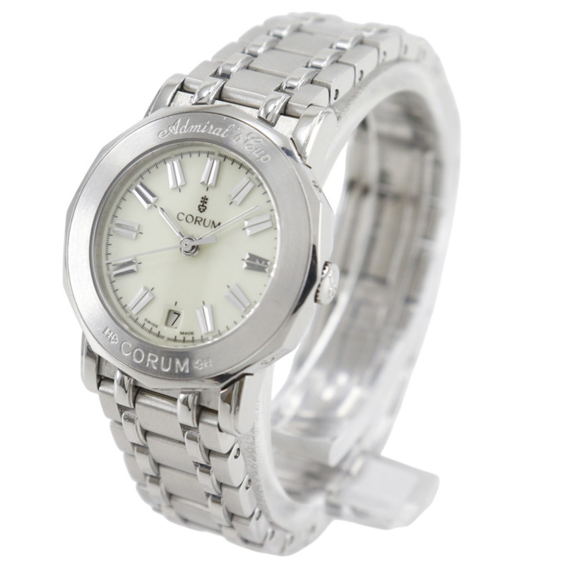 崑崙海軍上將杯腕錶,39.130.20.V585,不鏽鋼錶殼,石英機芯,指針式顯示,象牙色錶盤,女士款-1