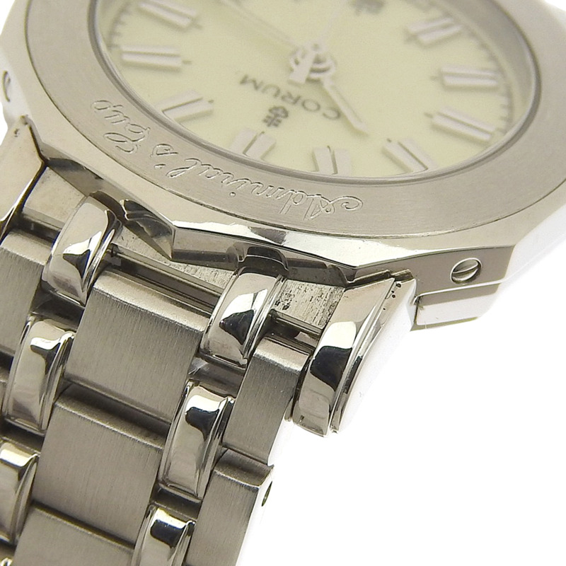 崑崙海軍上將杯腕錶,39.130.20.V585,不鏽鋼錶殼,石英機芯,指針式顯示,象牙色錶盤,女士款-7