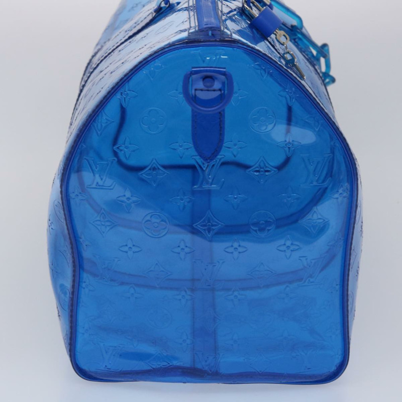 【日本直送】路易威登 Monogram Vinyl Keepall Bandouliere 50 旅行包 藍色 M53272 正品 46351SM-3