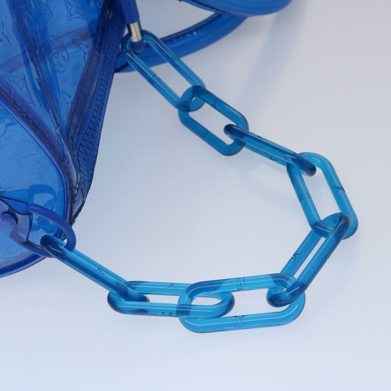 【日本直送】路易威登 Monogram Vinyl Keepall Bandouliere 50 旅行包 藍色 M53272 正品 46351SM-8