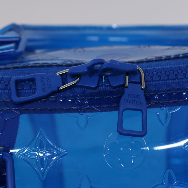【日本直送】路易威登 Monogram Vinyl Keepall Bandouliere 50 旅行包 藍色 M53272 正品 46351SM-21