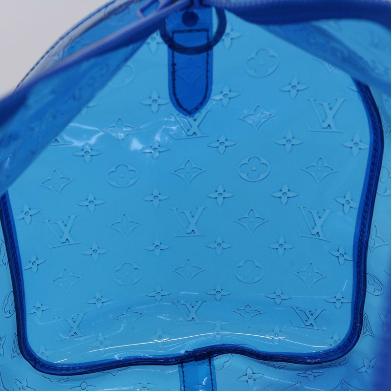 【日本直送】路易威登 Monogram Vinyl Keepall Bandouliere 50 旅行包 藍色 M53272 正品 46351SM-23