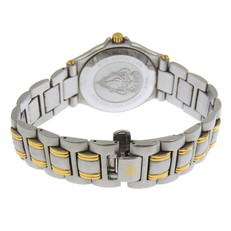 Gucci 男士 9040M 不鏽鋼石英錶,模擬顯示,黑色錶盤-3