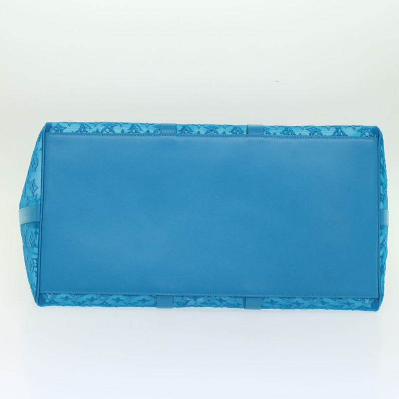 【日本直送】路易威登 Monogram Mesh Keepall Triangle 50 旅行袋 藍色 M45048 LV Auth 46405SAM-4