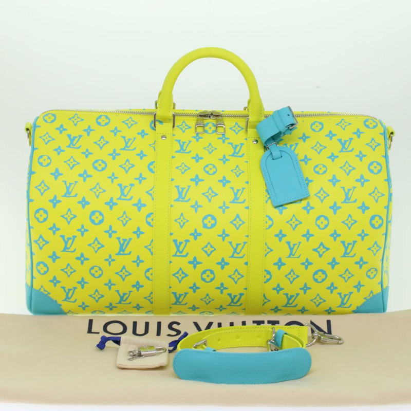 【日本直送】路易威登 Monogram 霓虹色 Keepall Bandouliere 50 旅行包 M21869 Auth46404SM-11