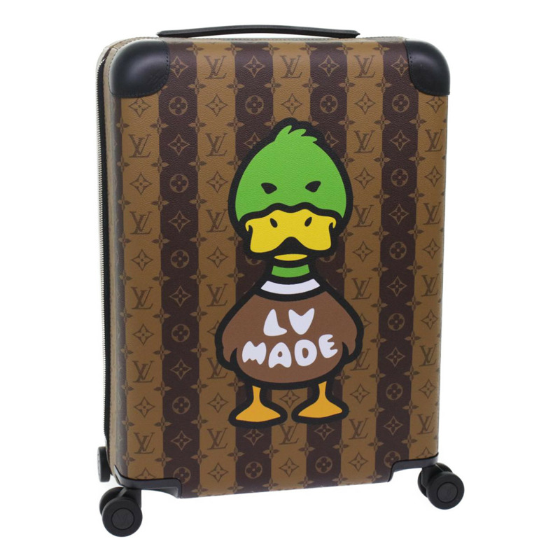 【日本直送】路易威登 Monogram Stripe HUMAN MADE Horizon 55 手提箱 M20481 Auth 48828SM-0