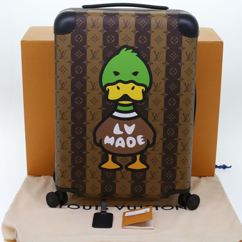 【日本直送】路易威登 Monogram Stripe HUMAN MADE Horizon 55 手提箱 M20481 Auth 48828SM-11