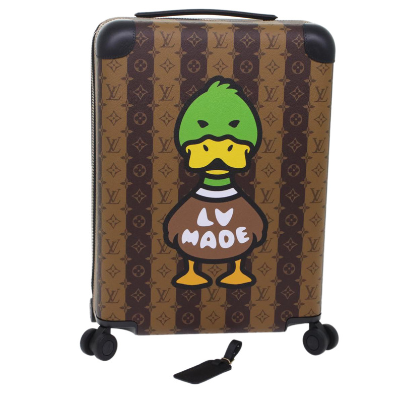 【日本直送】路易威登 Monogram Stripe HUMAN MADE Horizon 55 手提箱 M20481 Auth 48828SM-12