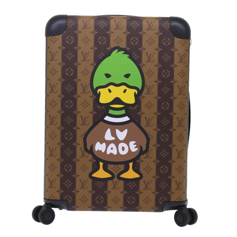 【日本直送】路易威登 Monogram Stripe HUMAN MADE Horizon 55 手提箱 M20481 Auth 48828SM-13