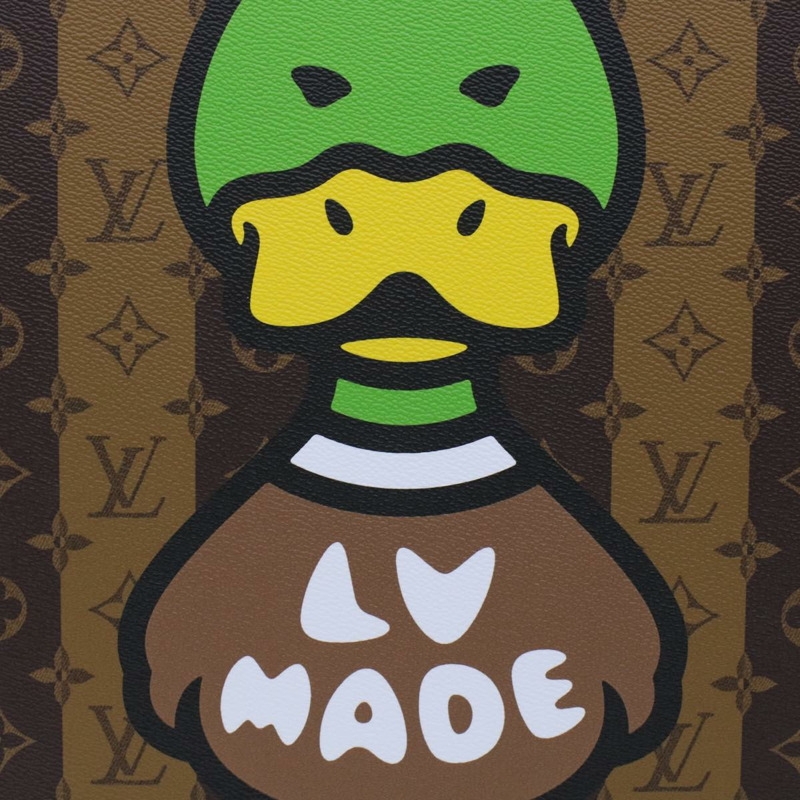 【日本直送】路易威登 Monogram Stripe HUMAN MADE Horizon 55 手提箱 M20481 Auth 48828SM-54