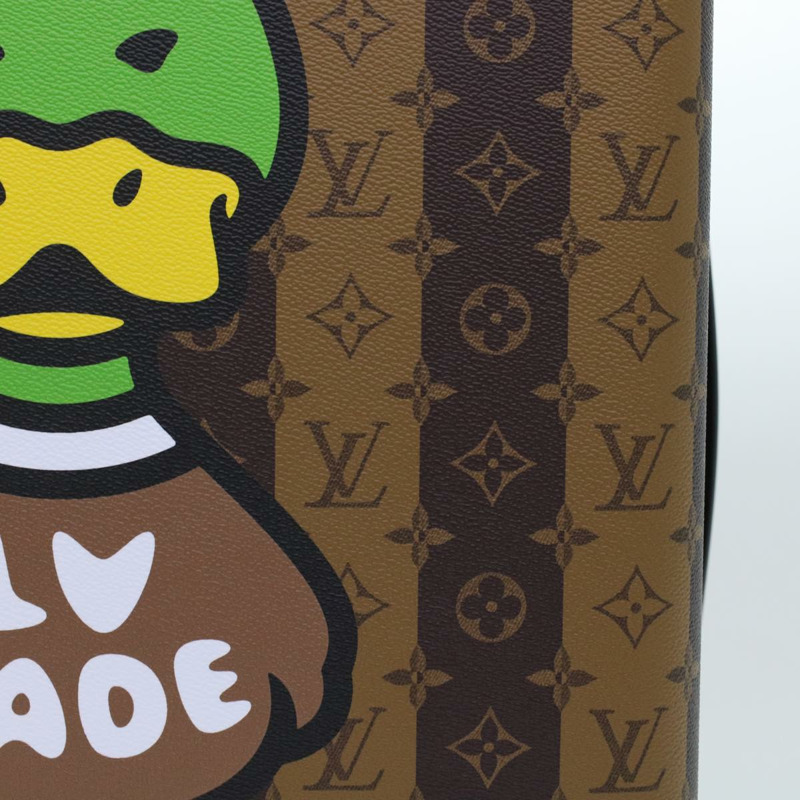 【日本直送】路易威登 Monogram Stripe HUMAN MADE Horizon 55 手提箱 M20481 Auth 48828SM-55