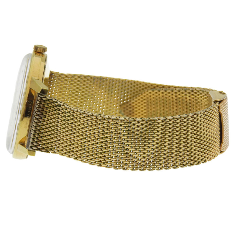 國際鐘錶公司 IWC 8541 型男士自動腕錶,鍍金模擬顯示,金色錶盤-5