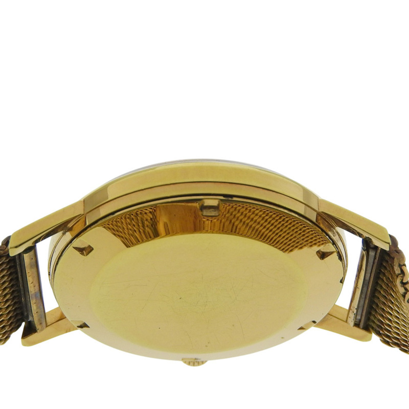 國際鐘錶公司 IWC 8541 型男士自動腕錶,鍍金模擬顯示,金色錶盤-8