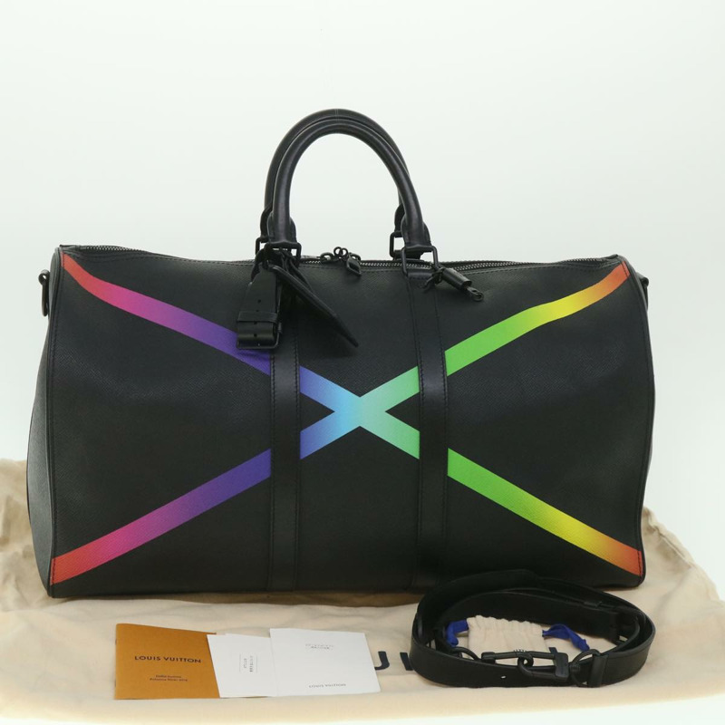 【日本直送】路易威登 Taiga Rainbow Keepall Bandouliere 50 波士頓包 M30345 正品 55863SM-11