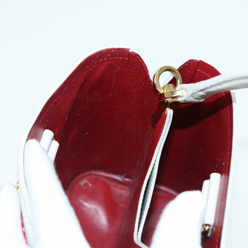 【日本直送】PRADA 手提包 Safiano 皮革 2way 白色 Auth 83161A-20