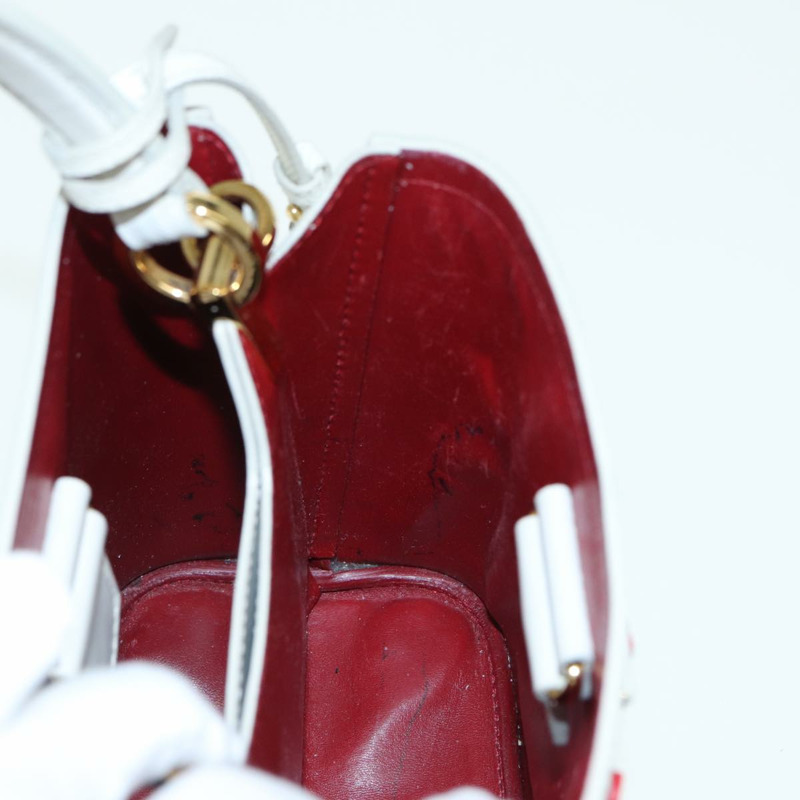 【日本直送】PRADA 手提包 Safiano 皮革 2way 白色 Auth 83161A-21