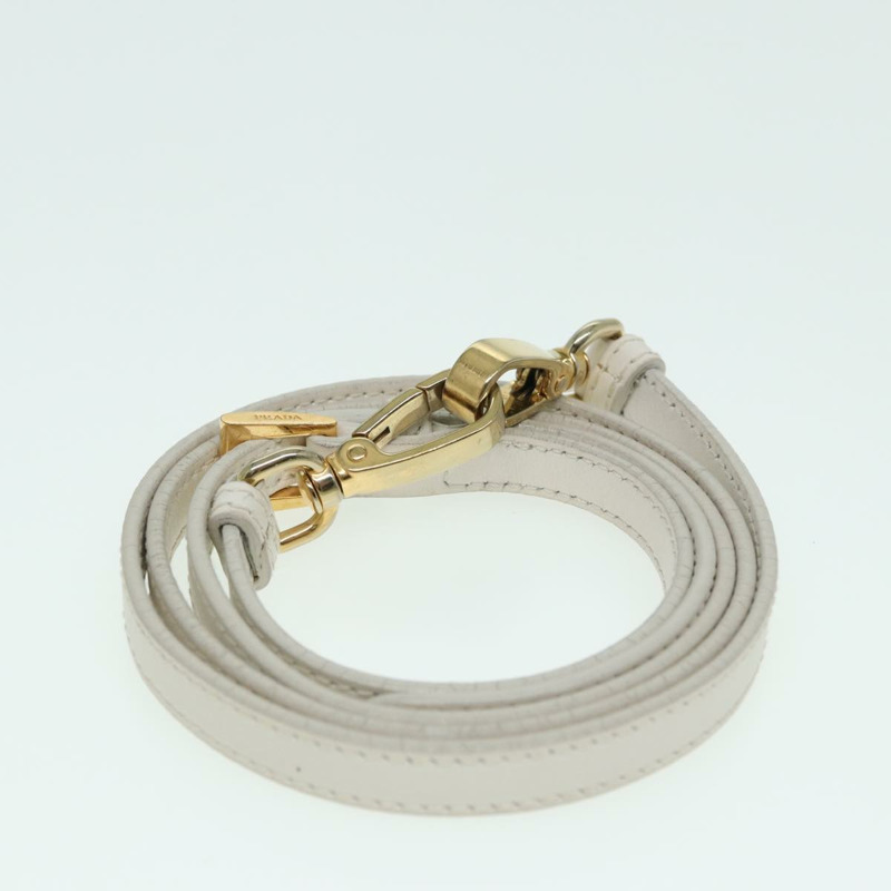 【日本直送】PRADA 手提包 Safiano 皮革 2way 白色 Auth 83161A-24