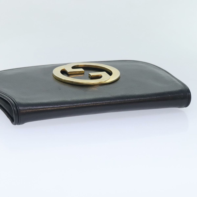 【日本直送】GUCCI 黑色真皮手拿包 正品 am6818A-5