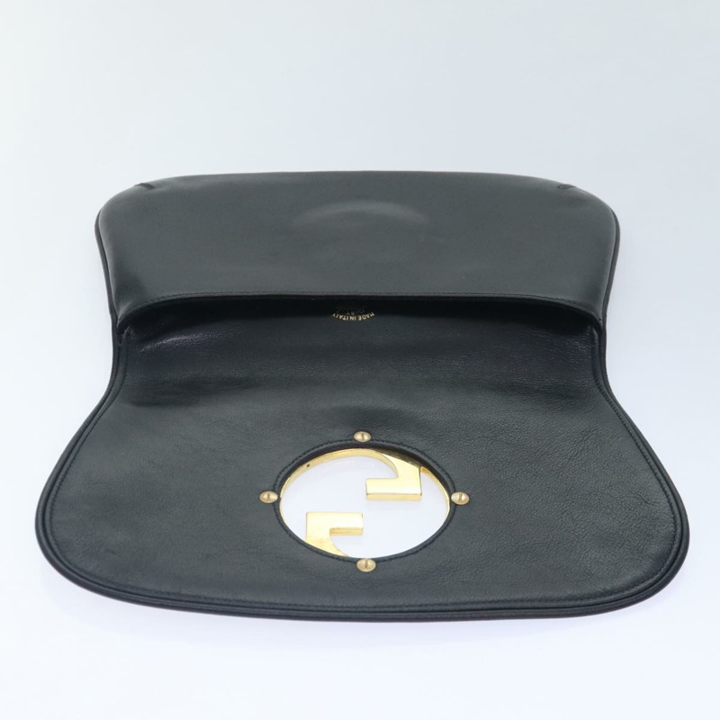 【日本直送】GUCCI 黑色真皮手拿包 正品 am6818A-12