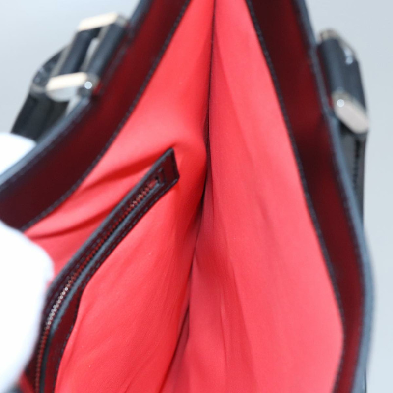 【日本直送】路易威登 Epi Stretch Silver Fizz 手提包 黑色 M54622 LV Auth 105153A-17