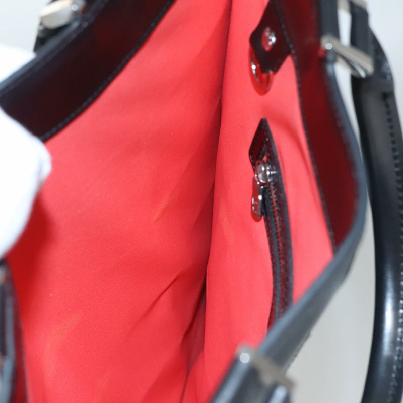 【日本直送】路易威登 Epi Stretch Silver Fizz 手提包 黑色 M54622 LV Auth 105153A-18