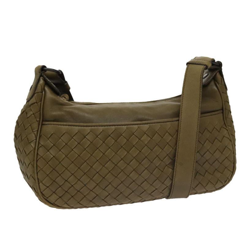 【日本直送】BOTTEGA VENETA INTRECCIATO 單肩包 皮革 卡其色 143276 正品 am7407A-0