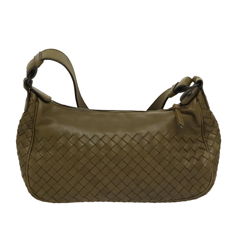 【日本直送】BOTTEGA VENETA INTRECCIATO 單肩包 皮革 卡其色 143276 正品 am7407A-1