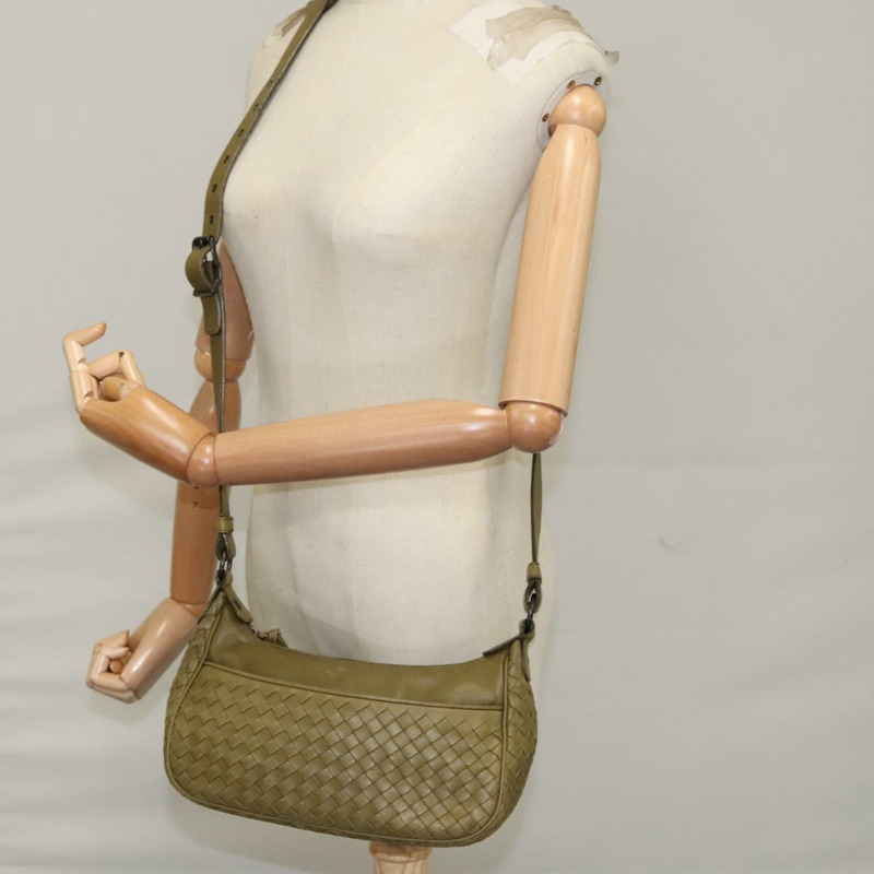 【日本直送】BOTTEGA VENETA INTRECCIATO 單肩包 皮革 卡其色 143276 正品 am7407A-20