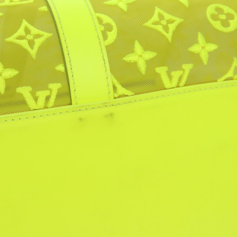 【日本直送】路易威登透明Keepall Bandouliere 50旅行包 黃色 M55380 Auth112531SAM-6