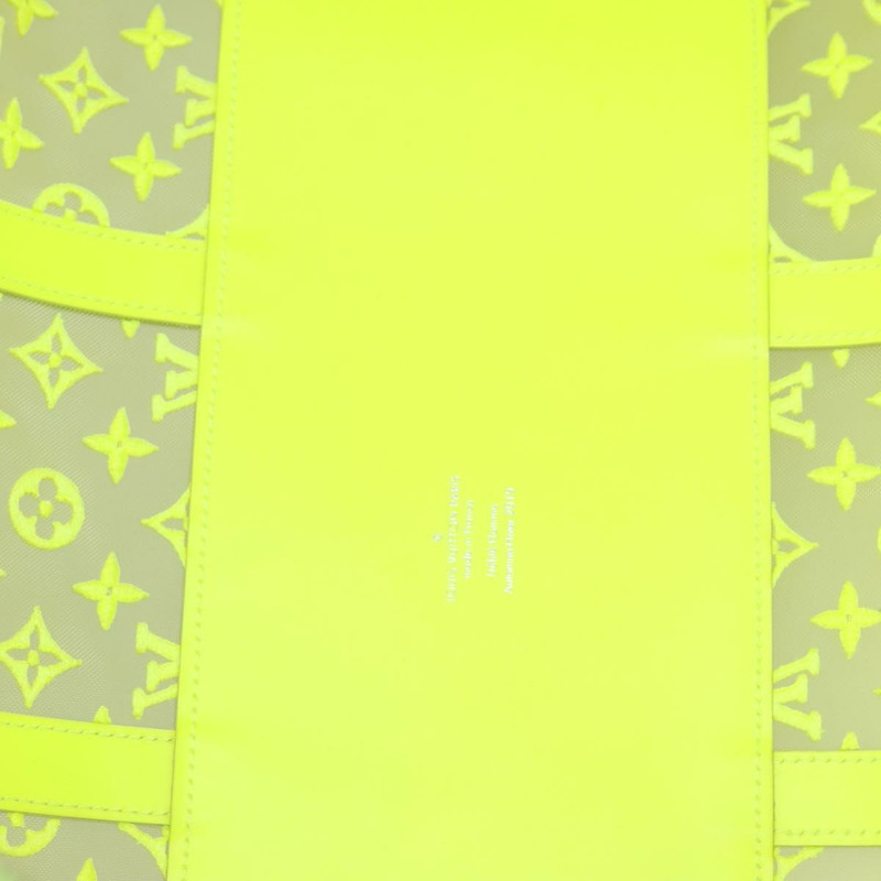 【日本直送】路易威登透明Keepall Bandouliere 50旅行包 黃色 M55380 Auth112531SAM-10