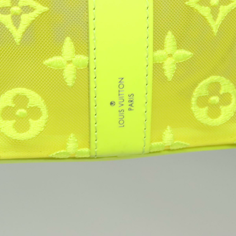 【日本直送】路易威登透明Keepall Bandouliere 50旅行包 黃色 M55380 Auth112531SAM-18