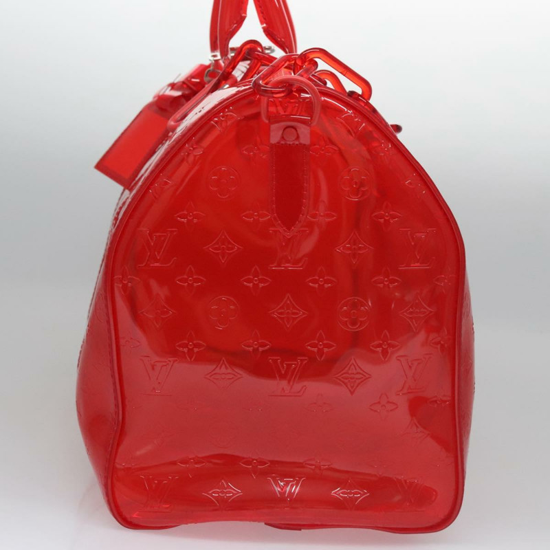 【日本直送】路易威登 Monogram Vinyl Keepall Bandouliere 50 旅行包 紅色 M41416 正品 ec591SAM-2