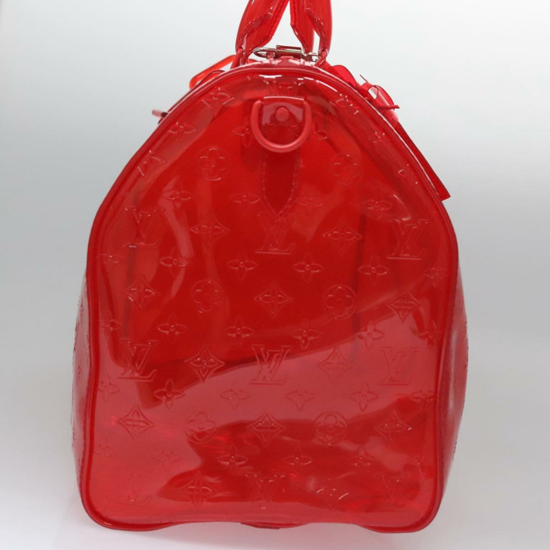 【日本直送】路易威登 Monogram Vinyl Keepall Bandouliere 50 旅行包 紅色 M41416 正品 ec591SAM-3