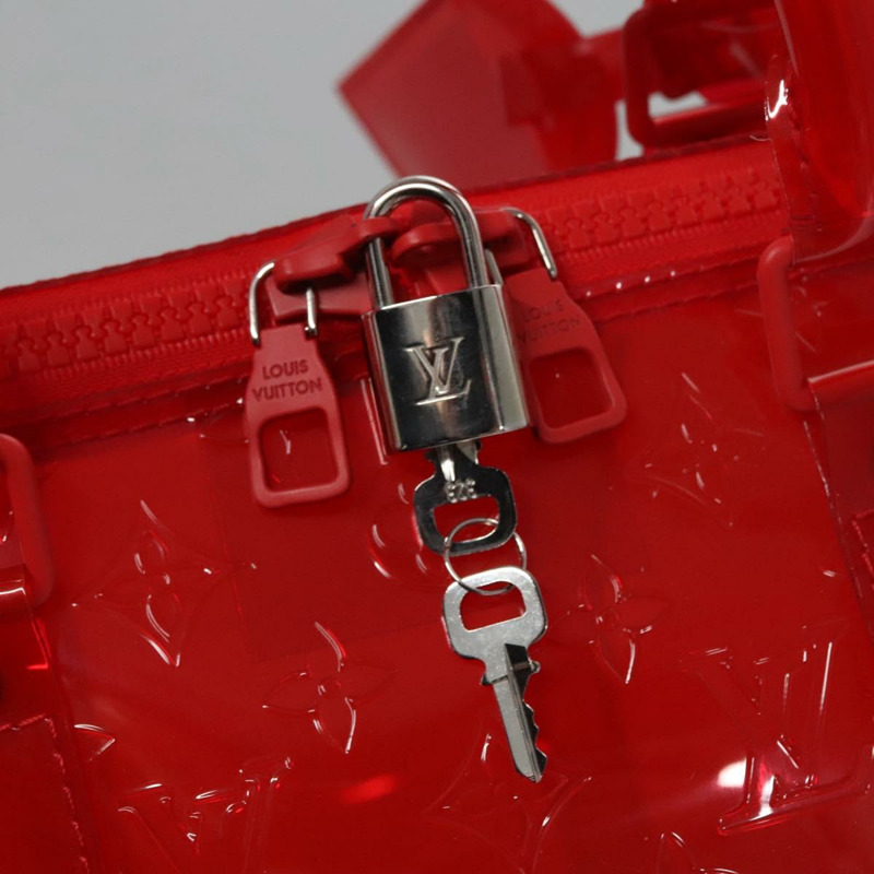 【日本直送】路易威登 Monogram Vinyl Keepall Bandouliere 50 旅行包 紅色 M41416 正品 ec591SAM-8