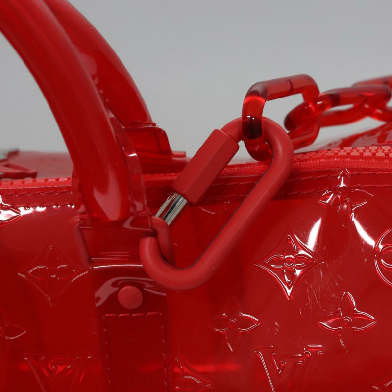 【日本直送】路易威登 Monogram Vinyl Keepall Bandouliere 50 旅行包 紅色 M41416 正品 ec591SAM-18