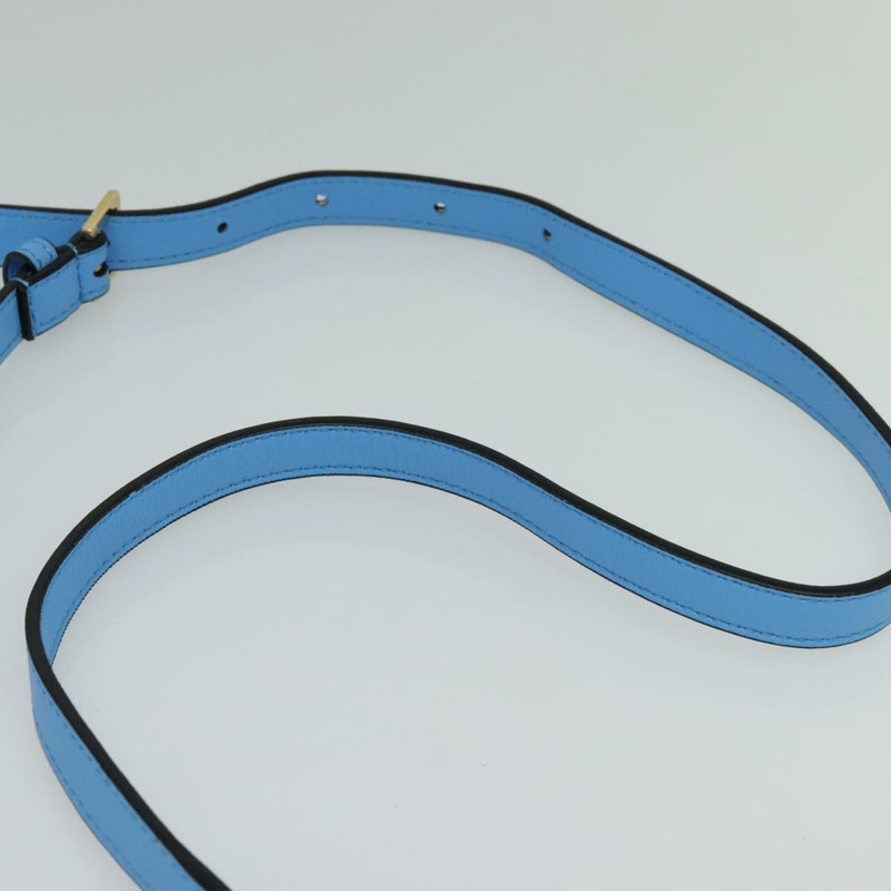 【日本直送】范思哲絎縫鏈條單肩包，皮革材質，藍色金色，正品編號 120479A-7