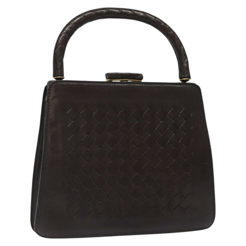 BOTTEGA VENETA INTRECCIATO 手袋 皮革 棕色 金色 正品 123359A