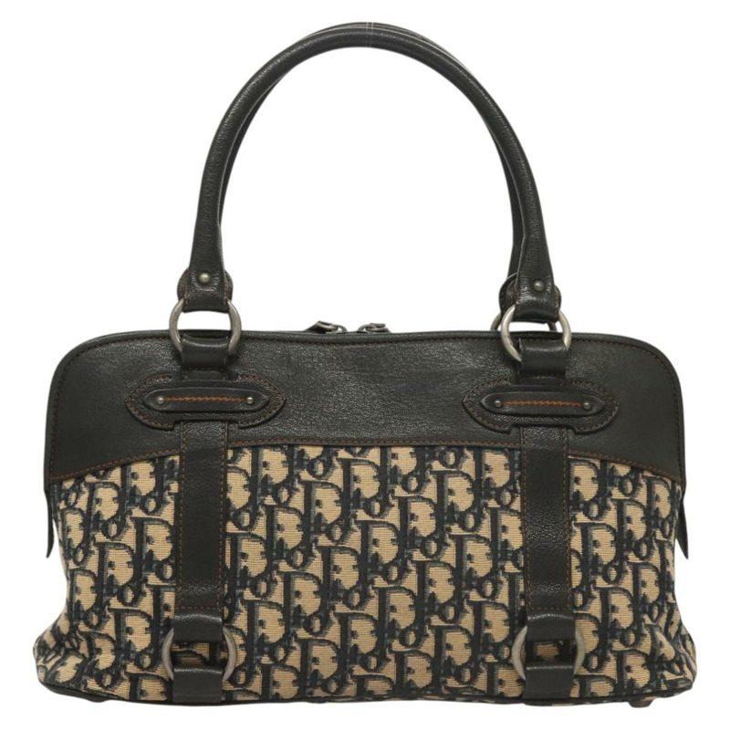 【日本直送】Christian Dior Trotter帆布手提包 海軍藍 銀色 正品 sw686A-1