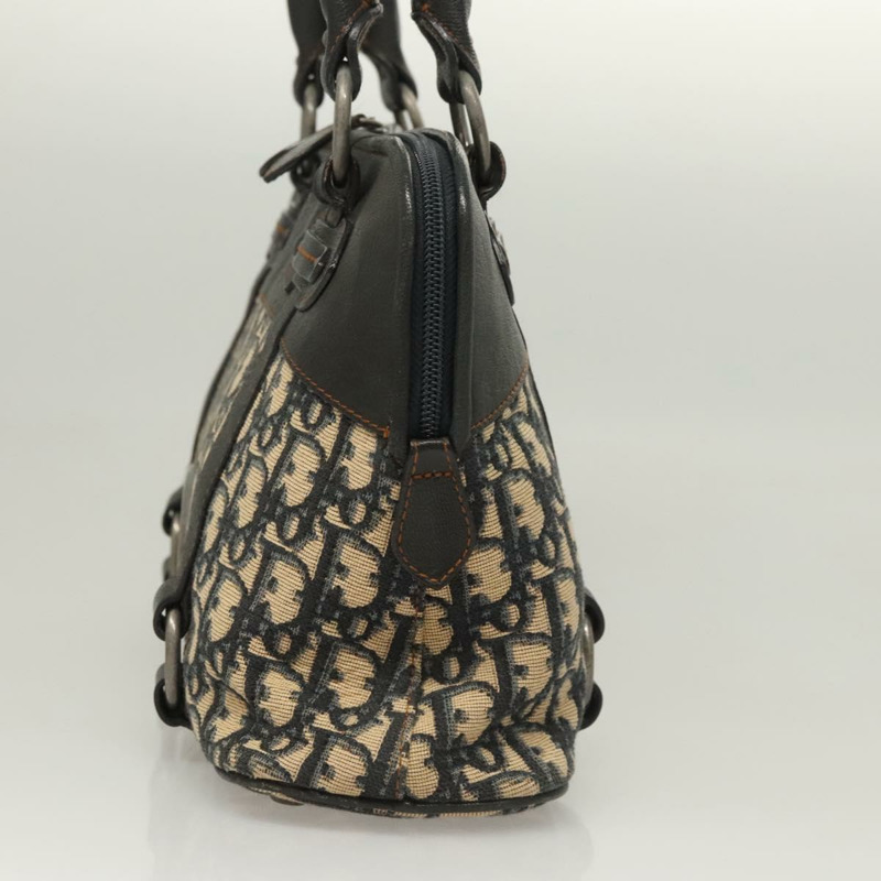 【日本直送】Christian Dior Trotter帆布手提包 海軍藍 銀色 正品 sw686A-2